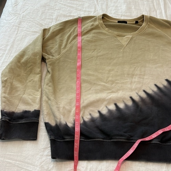 ATM Anthony Thomas Melillo Color Blocked Diagonal Tie Dyed Sweatshirt - Picture 8 of 10